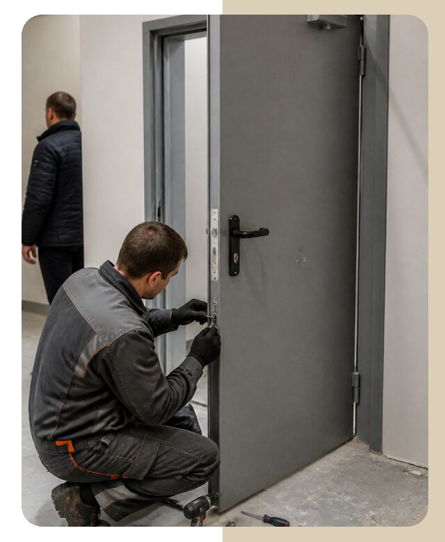 Ремонт противопожарной двери в Соликамске по цене 6698 р. | ДвериЛегко-Слк